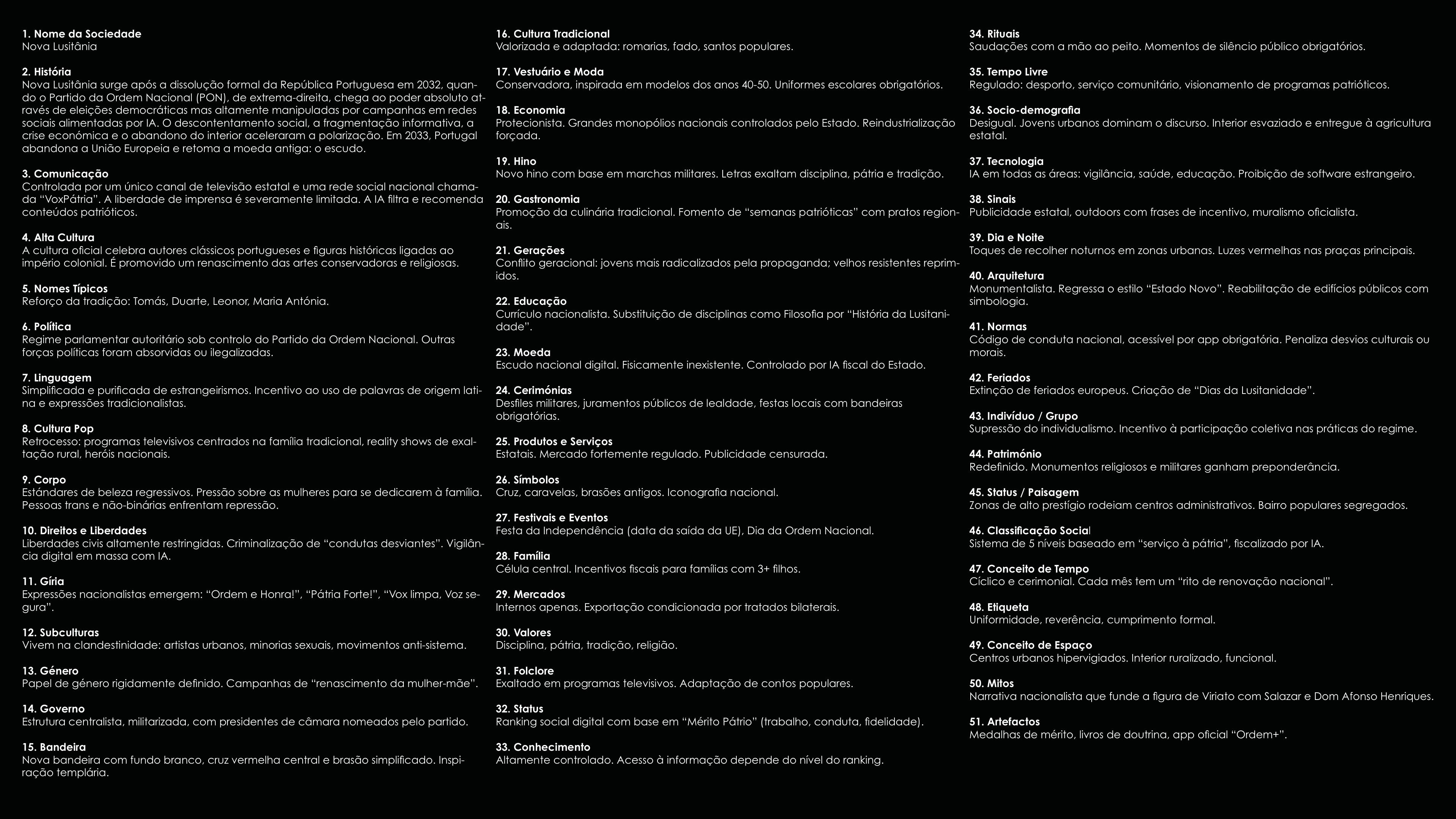 Nova Lusitânia | Sociedade Contemporânea